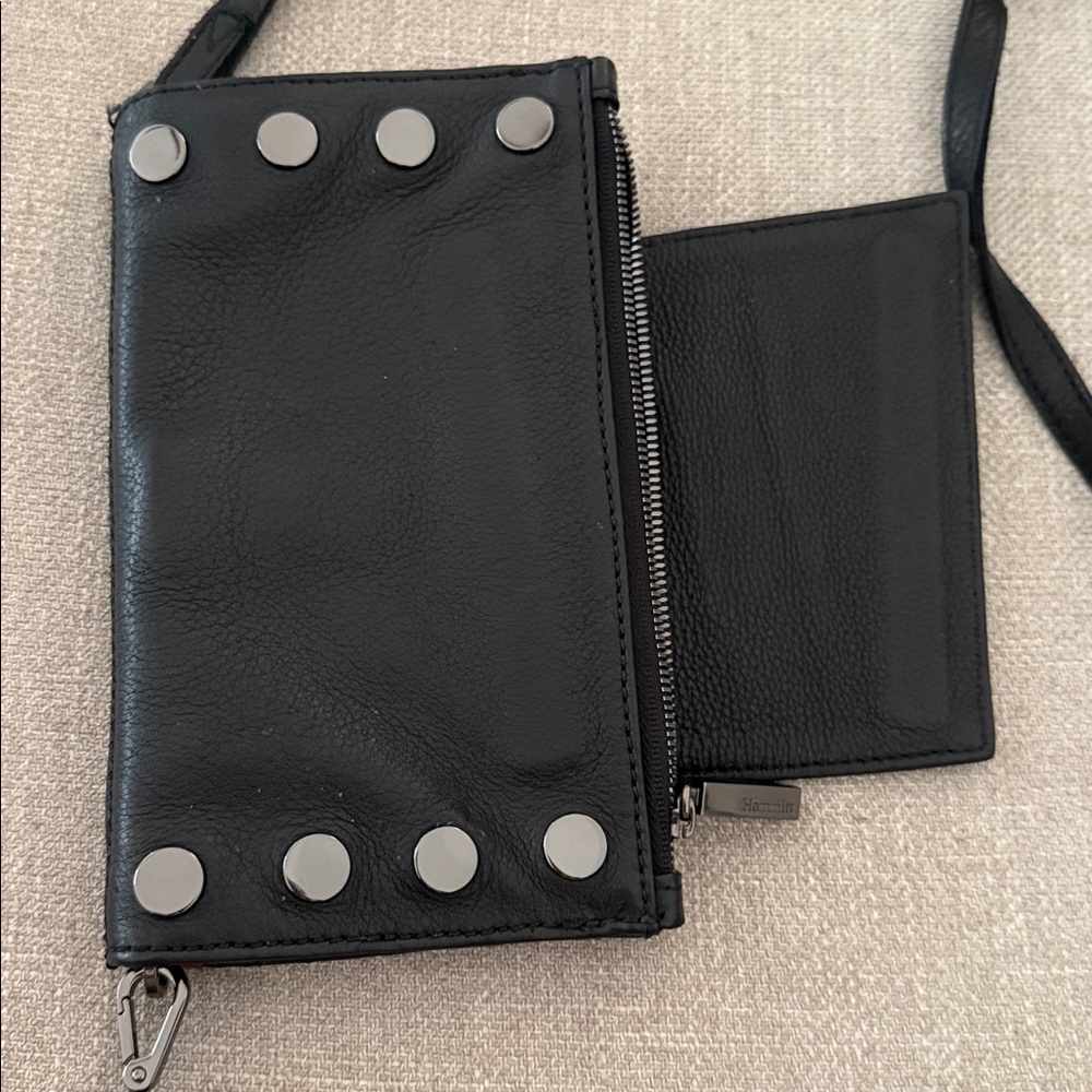 Hammitt Levy Black wallet clutch, gunmetal - Picture 8 of 10